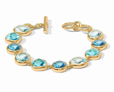 KALEIDOSCOPE TENNIS BRACELET BAHAMIAN BLUE