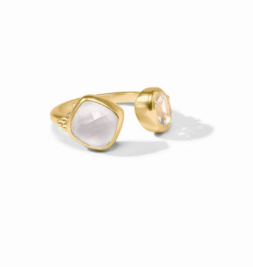 KALEIDOSCOPE RING IRIDESCENT CLEAR CRYSTAL