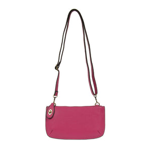 FUCHSIA MINI CROSSODY WRISTLET CLUTCH