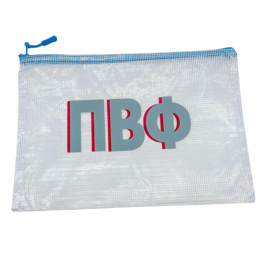 PI BETA PHI ZIPPER POUCH