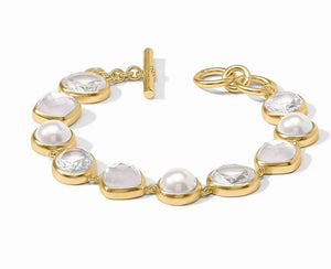 KALEIDOSCOPE TENNIS BRACELET IRIDESCENT CLEAR CRYSTAL
