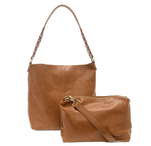 TAN TESSA CONVERTIBLE HOBO WITH LINK SHOULDER STRAP