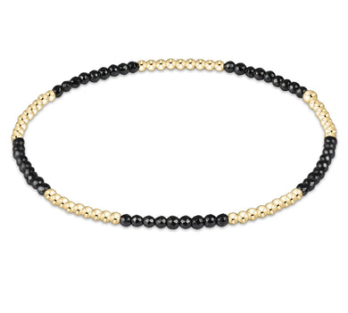 BLISSFUL PATTERN 2MM BEAD BRACELET FACETED HEMATITE