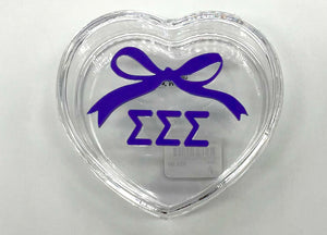 SIGMA SIGMA SIGMA HEART BOW BOX