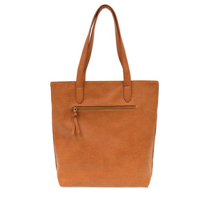 COGNAC WILLA WOVEN N/S TOTE