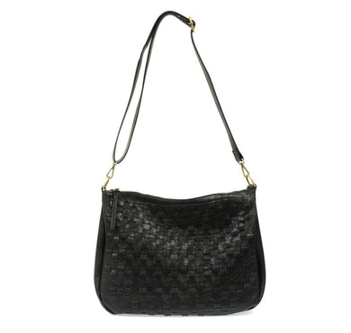 BLACK KALI WOVEN SLOUCHY HOBO