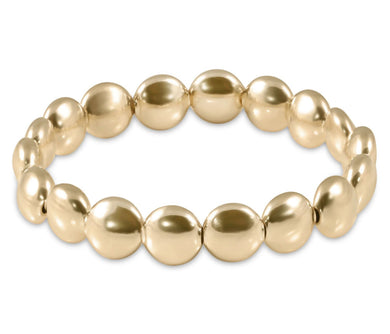 EXTENDS HONESTY GOLD 10MM BEAD BRACELET