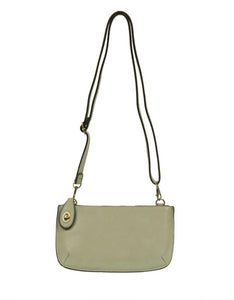 BARELY MINT MINI CROSSBODY WRISTLET CLUTCH