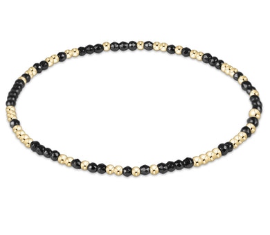 EXTENDS HOPE UNWRITTEN FACETED HEMATITE 2MM BEAD BRACELET