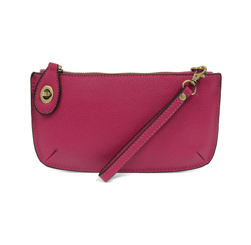 FUCHSIA MINI CROSSODY WRISTLET CLUTCH