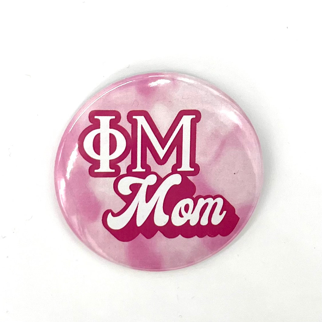 PHI MU WATERCOLOR MOM BUTTON