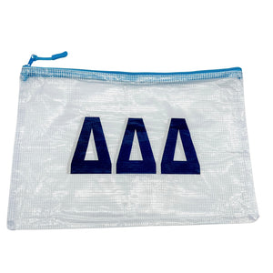 DELTA DELTA DELTA ZIPPER POUCH