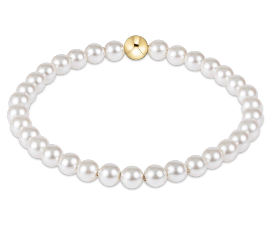 EXTENDS CLASSIC PEARL 5MM BEAD BRACELET