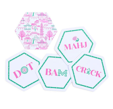 LETS MAHJONG COASTER SET