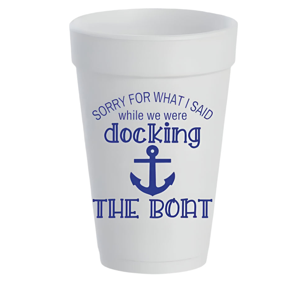 SORRY FOR WHAT I SAID STYROFOAM CUPS
