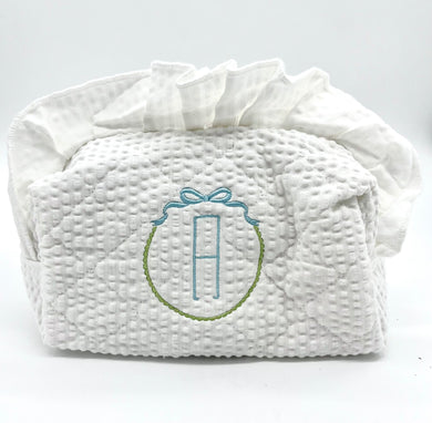 RUFFLE COSMETIC BAG