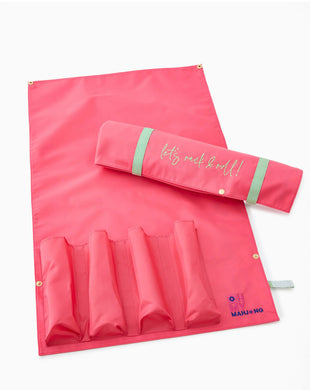 STRAWBERRY PINK LETS RACK & ROLL BAG