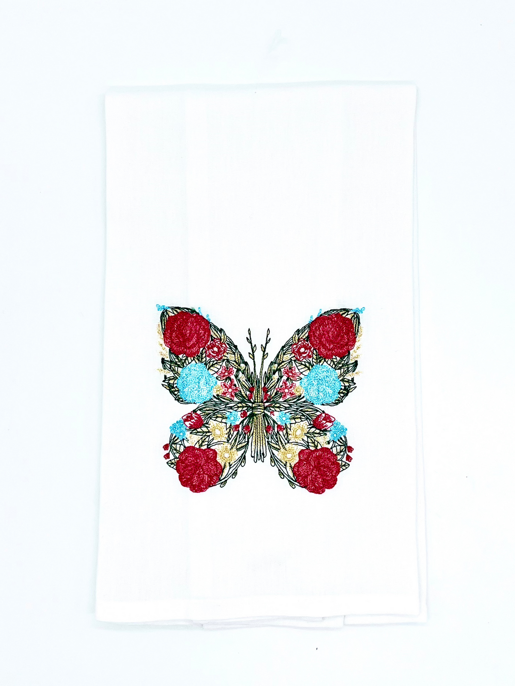 FLORAL BUTTERFLY WREATH SASH