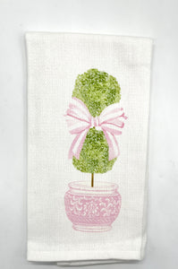 PINK TOPIARY TOWEL