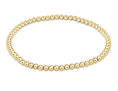 EXTENDS CLASSIC GOLD 3MM BEAD BRACELET