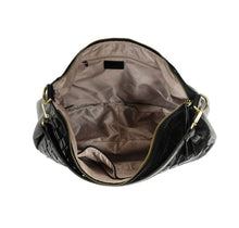 BLACK KALI WOVEN SLOUCHY HOBO