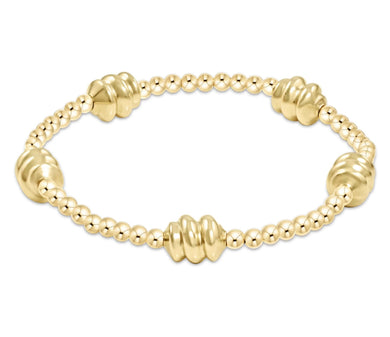 EXTENDS ADMIRE GOLD 3MM BEAD BRACELET GOLD