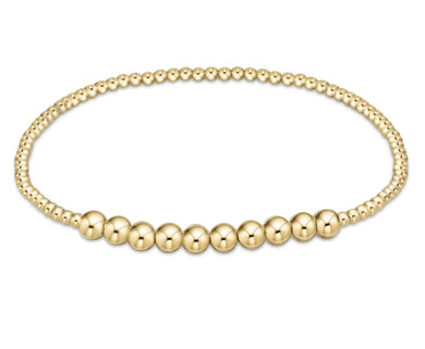 CLASSIC GOLD BEADED BLISS 2MM BEAD BRACELET 4MM GOLD