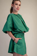 GREEN DOTS SHORTS SET
