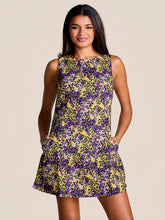PURPLE & GOLD HOMECOMING DROPWAIST DRESS