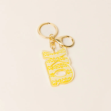 CHI OMEGA FANCY BOW KEYCHAIN