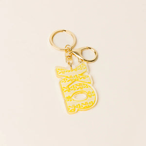 CHI OMEGA FANCY BOW KEYCHAIN