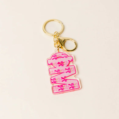 PHI MU FANCY BOW KEYCHAIN
