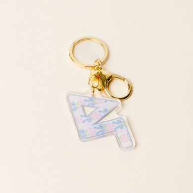DELTA GAMMA FANCY BOW KEYCHAIN
