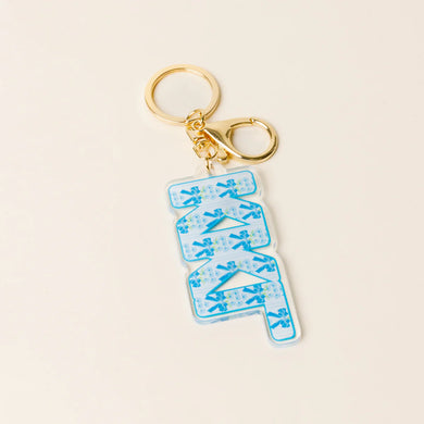 KAPPA KAPPA GAMMA FANCY BOW KEYCHAIN