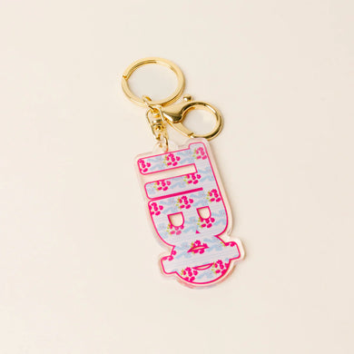 PI BETA PHI FANCY BOW KEYCHAIN