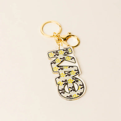 KAPPA ALPHA THETA FANCY BOW KEYCHAIN