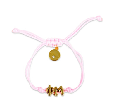 PHI MU CORD BRACELET