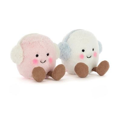 AMUSEABLES TOASTIE PINK AND WHITE MARSHMALLOWS