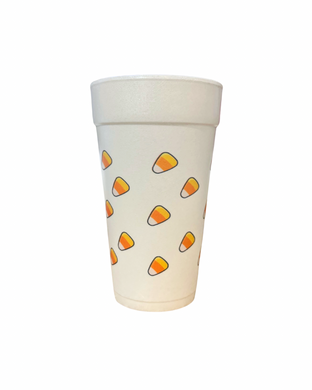 CANDY CORN STYROFOAM CUPS