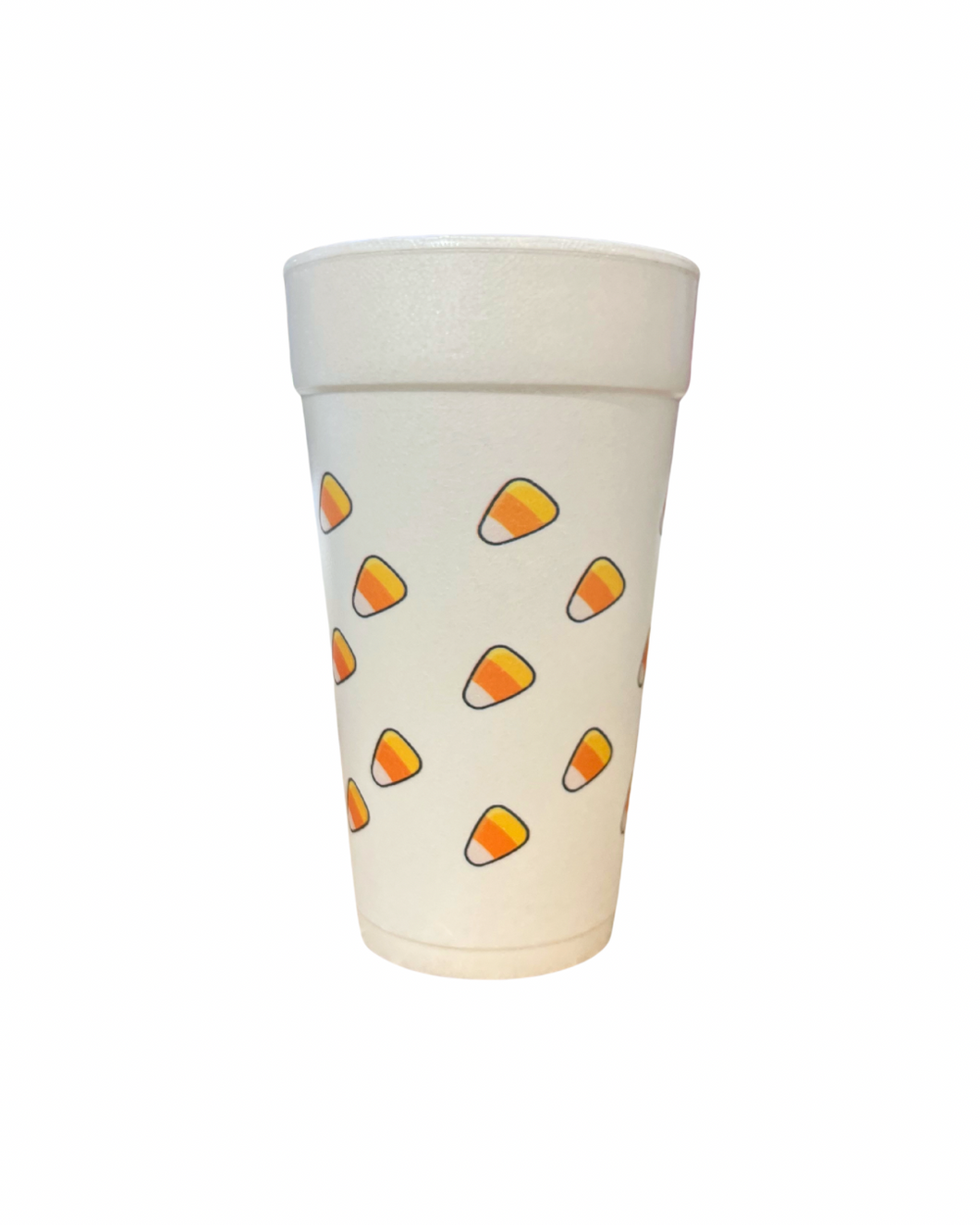 CANDY CORN STYROFOAM CUPS