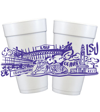 TIGERS FULL WRAP STYRO CUPS