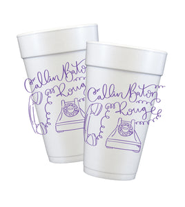 CALLIN BR PHONE STYRO CUPS