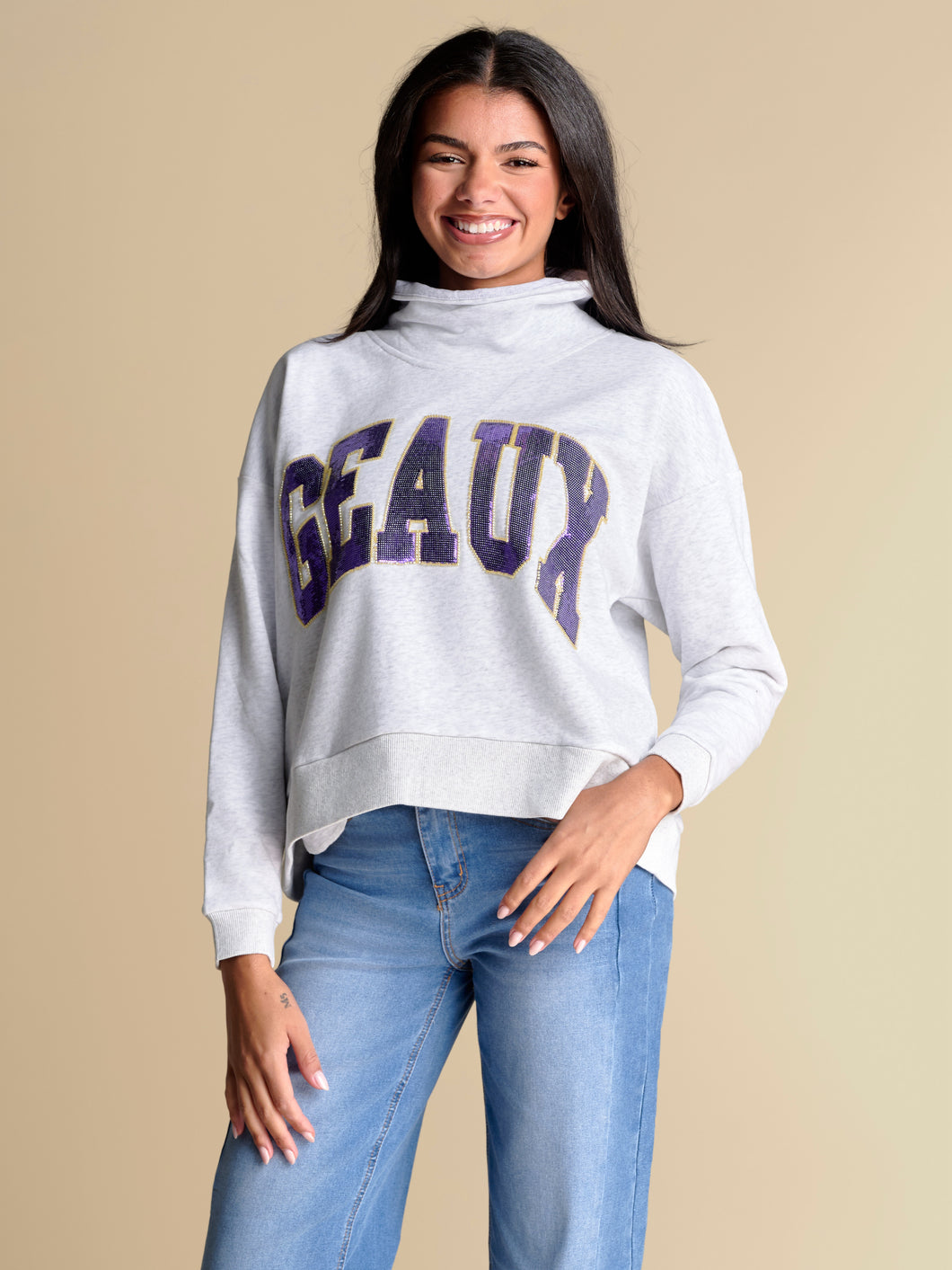 GEAUX MOCKNECK PULLOVER
