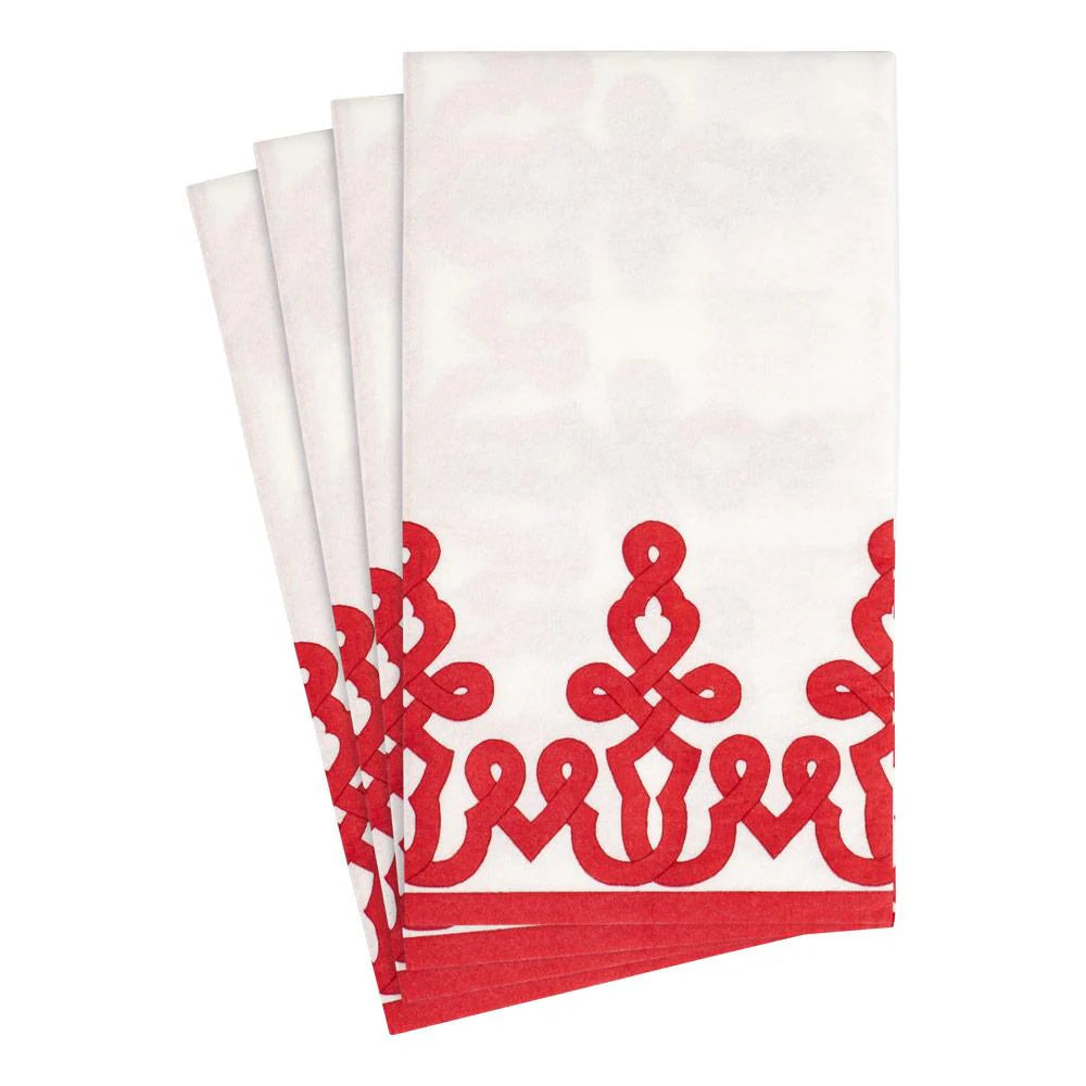DESSIN RED GUEST TOWEL