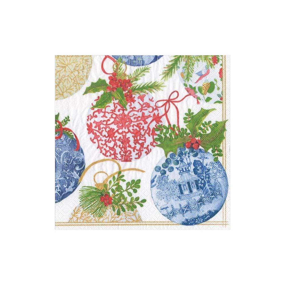PORCELAIN ORNAMENTS COCKTAIL NAPKINS