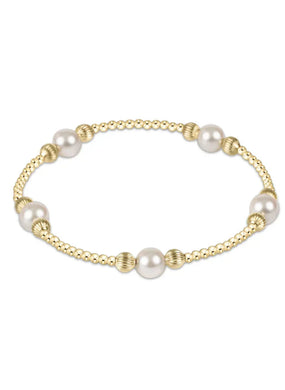 PURPOSE PEARL 6MM BEAD BRACELET DIGNITY