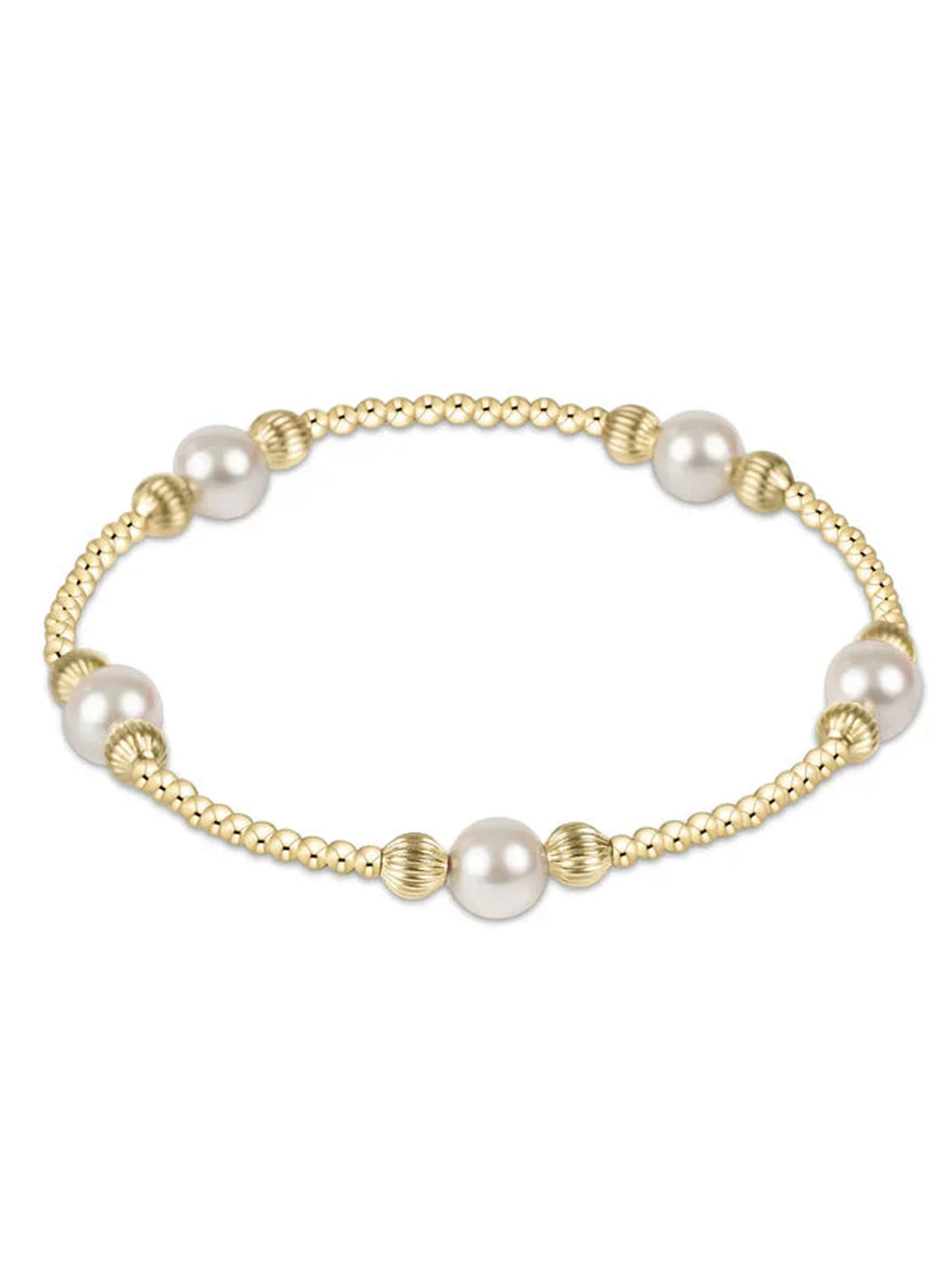 PURPOSE PEARL 6MM BEAD BRACELET DIGNITY