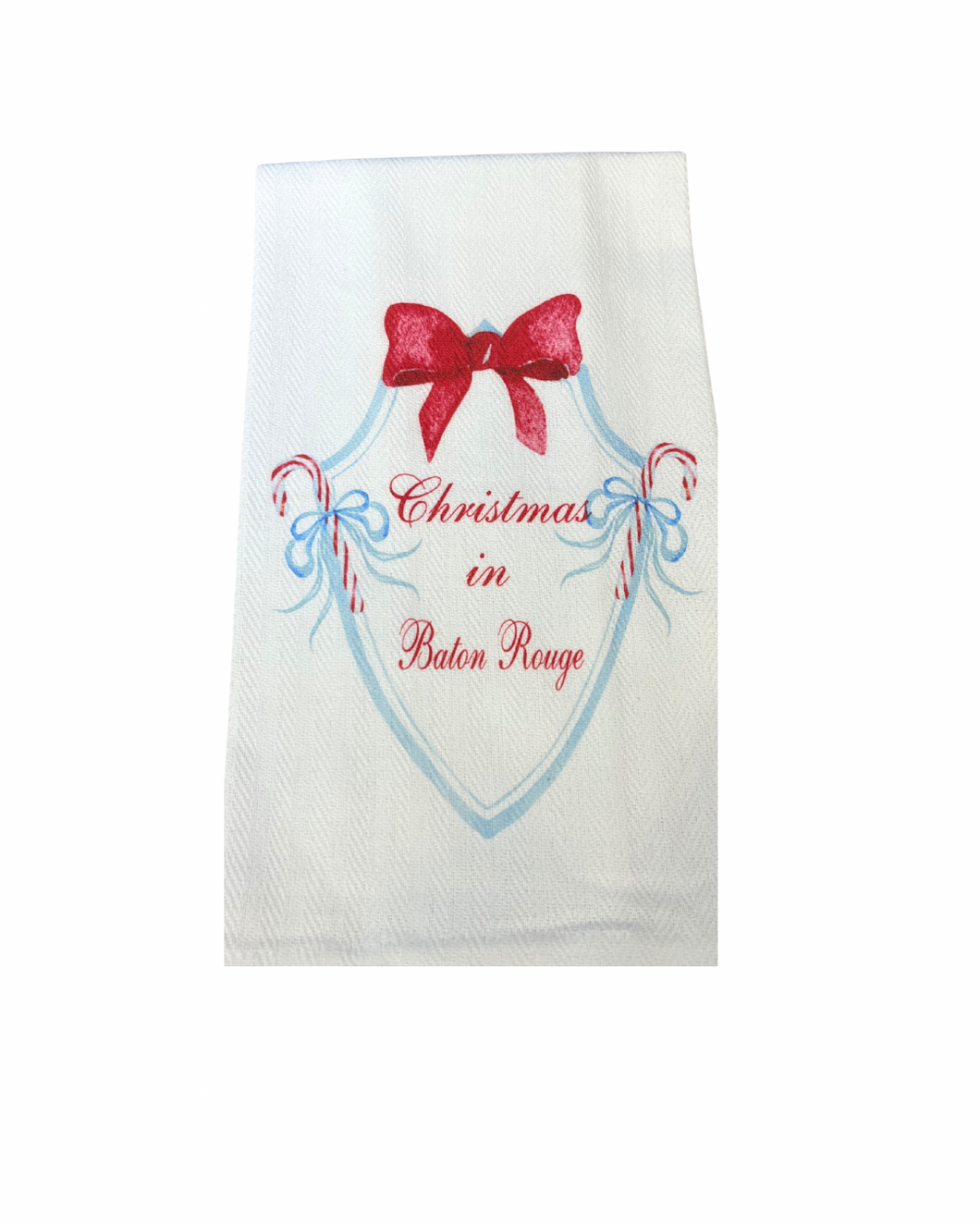 CHRISTMAS IN BR CANDY CANE TOWEL