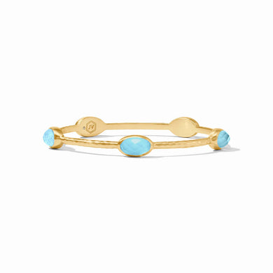 IVY STONE BANGLE IRIDESCENT CAPRI BLUE MEDIUM