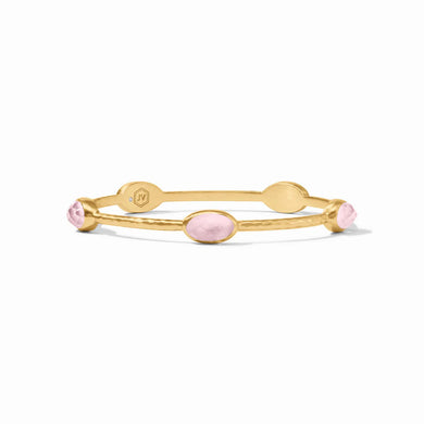 IVY STONE BANGLE GOLD IRIDESCENT ROSE SMALL